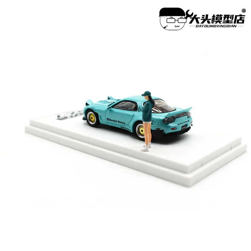 Модель автомобиля под давлением TM 1/64 Mazda RX7 коллекция Tiffany Blue | Игрушки и хобби