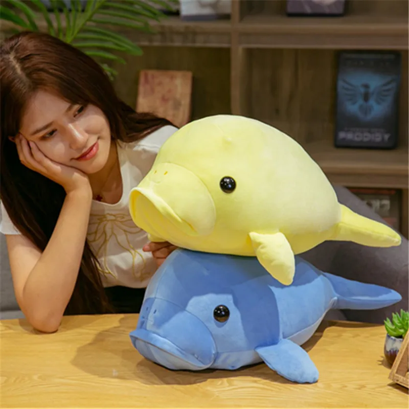 

40/50cm soft manatee plush toy marine animal sea lion pillow birthday gift for children Juguetes de peluche