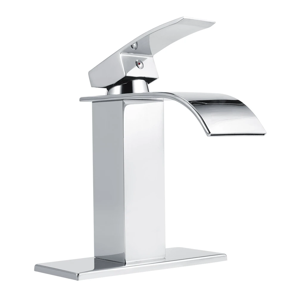 3/8 Стандартный Широкий носик с одним отверстием латунный водопад кран для