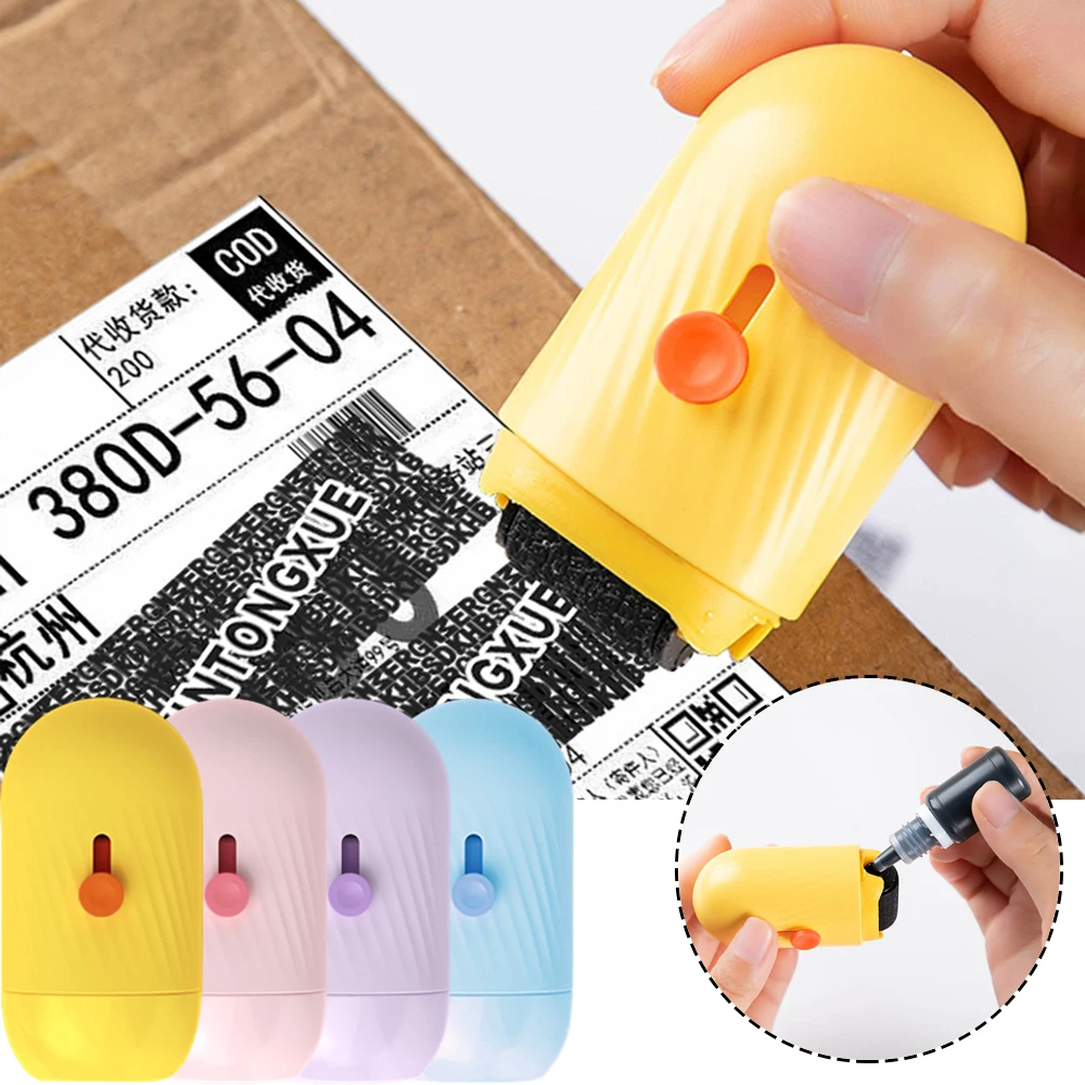 

Theft Protection Roller Stamp For Privacy Confidential Data Guard Your Security Envelopes Stamp Roller Privacy Seal Roller Seal