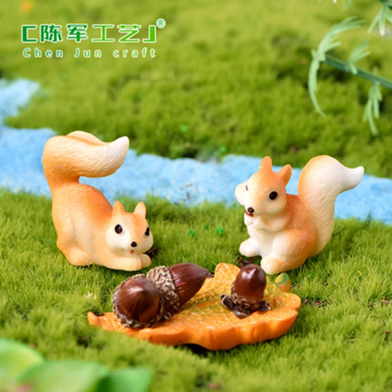 ZOCDOU 1 шт. милая белка и орех сосновая конусная домик кленовый лист маленькая