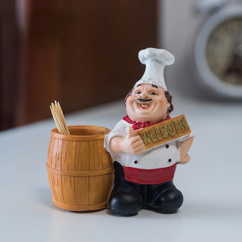 

European Fashion Creative Resin Toothpick Box Hotel Home Restaurant Restaurant Restaurant Toothpick Jar Ornaments