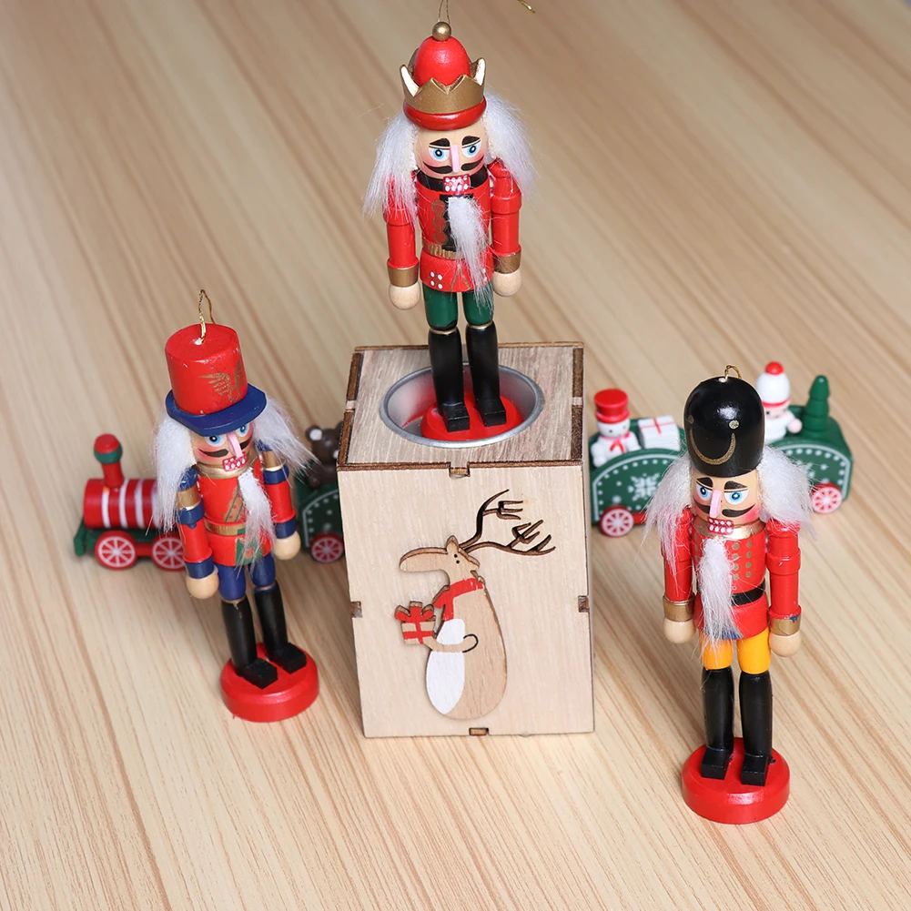 Деревянная марионетка гайковерт новогодние настольные рождественские