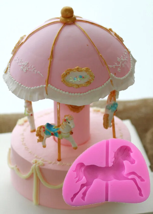 Новинка, круглые формы из жидкого силикона, форма для помадки, форма для торта E123