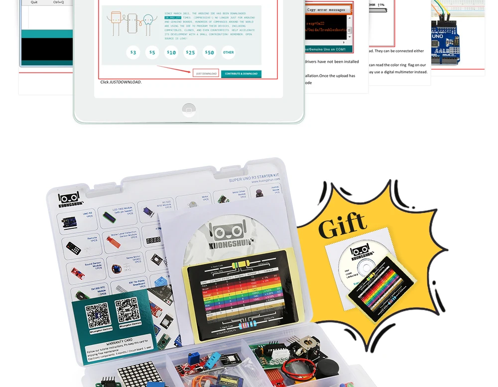 RFID стартовый набор с розничной коробкой для Arduino UNO R3 обновленная версия образовательного обучения DIy набор детский подарок