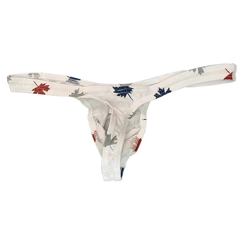 Мужские трусы с принтом хлопковые стринги дышащей сеткой мягкие s и G| |