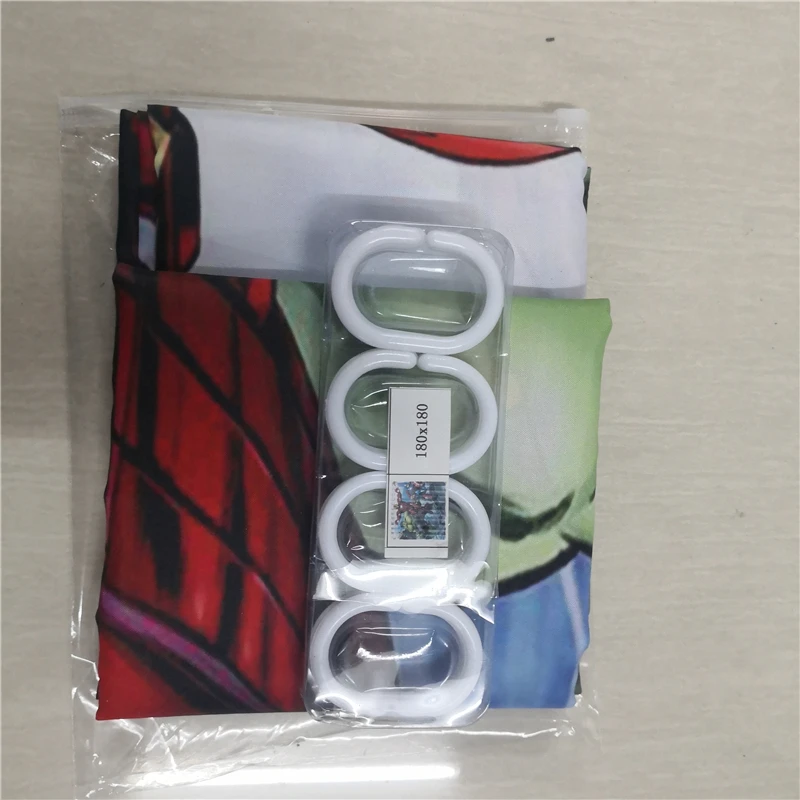 Штора для душа с принтом "Пустошной волк" - тканевая, водонепроницаемая, смешная, макраме-экран, для домашнего декора с кольцом для подвешивания.