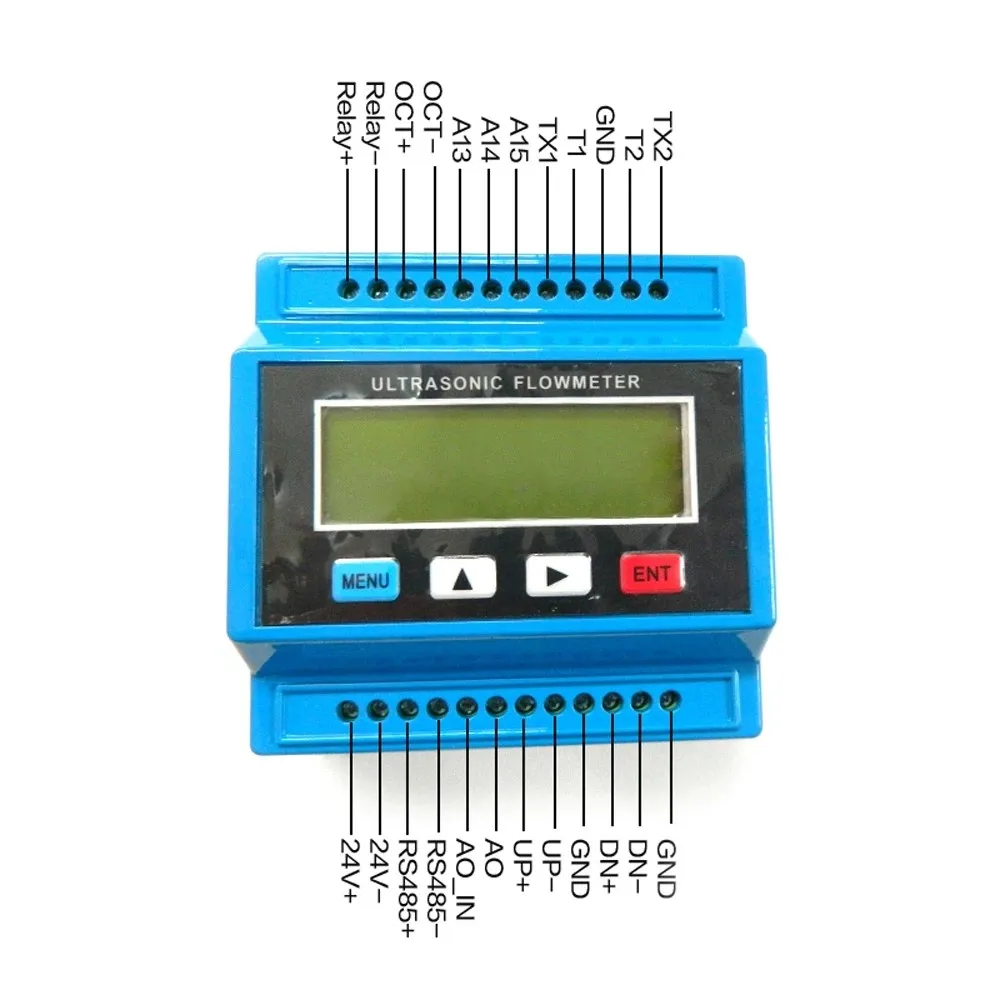 Цифровой ультразвуковой расходомер цифровой с датчиком и индикатором в виде