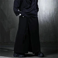 mens wide leg pants spring and autumn new dark department stylist classic retro fashion casual large size pants