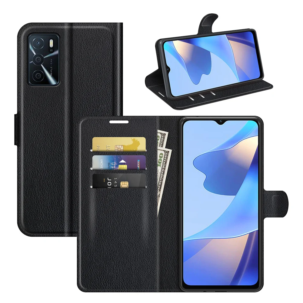 Чехол OPPOA16s для OPPO A16s 2021 (2271 дюйма) чехол-кошелек с отделениями карт и подставкой