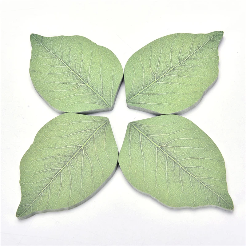 

Cute Leaf Memo Pad Sticky Note Diy Kawaii Paper Sticker Pads Korean Stationery