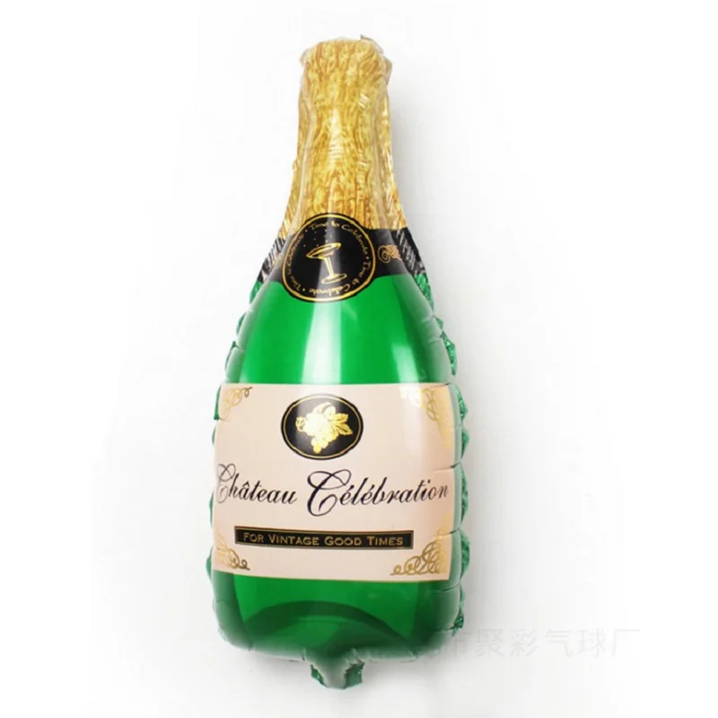 

Simulated Whiskey Bottle Air Balloon Set Black And Gold Series Children's Birthday Party Decoration Decoration Balloon Supplies