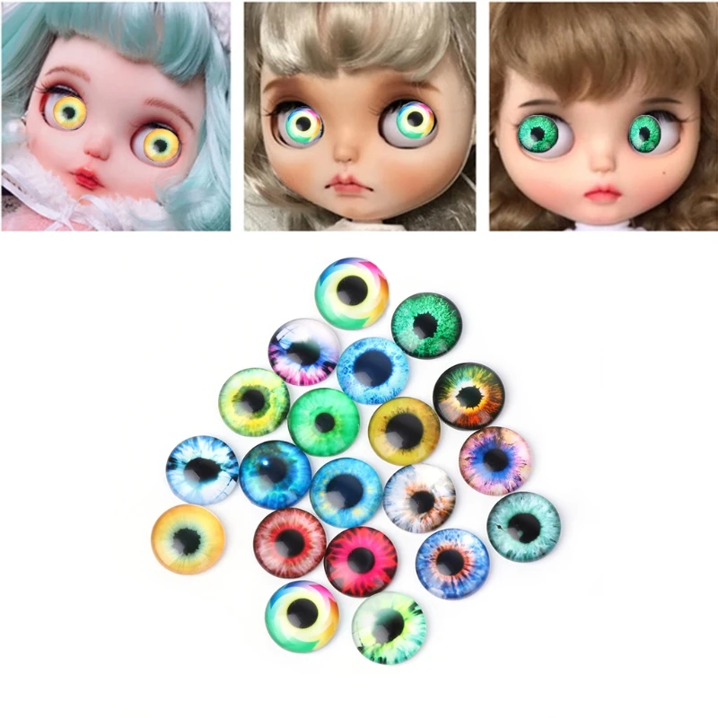 

20Pcs Glass Dolls Eye DIY Handcraft Animal Eyes Jewelry Accessories 10/16/20mm