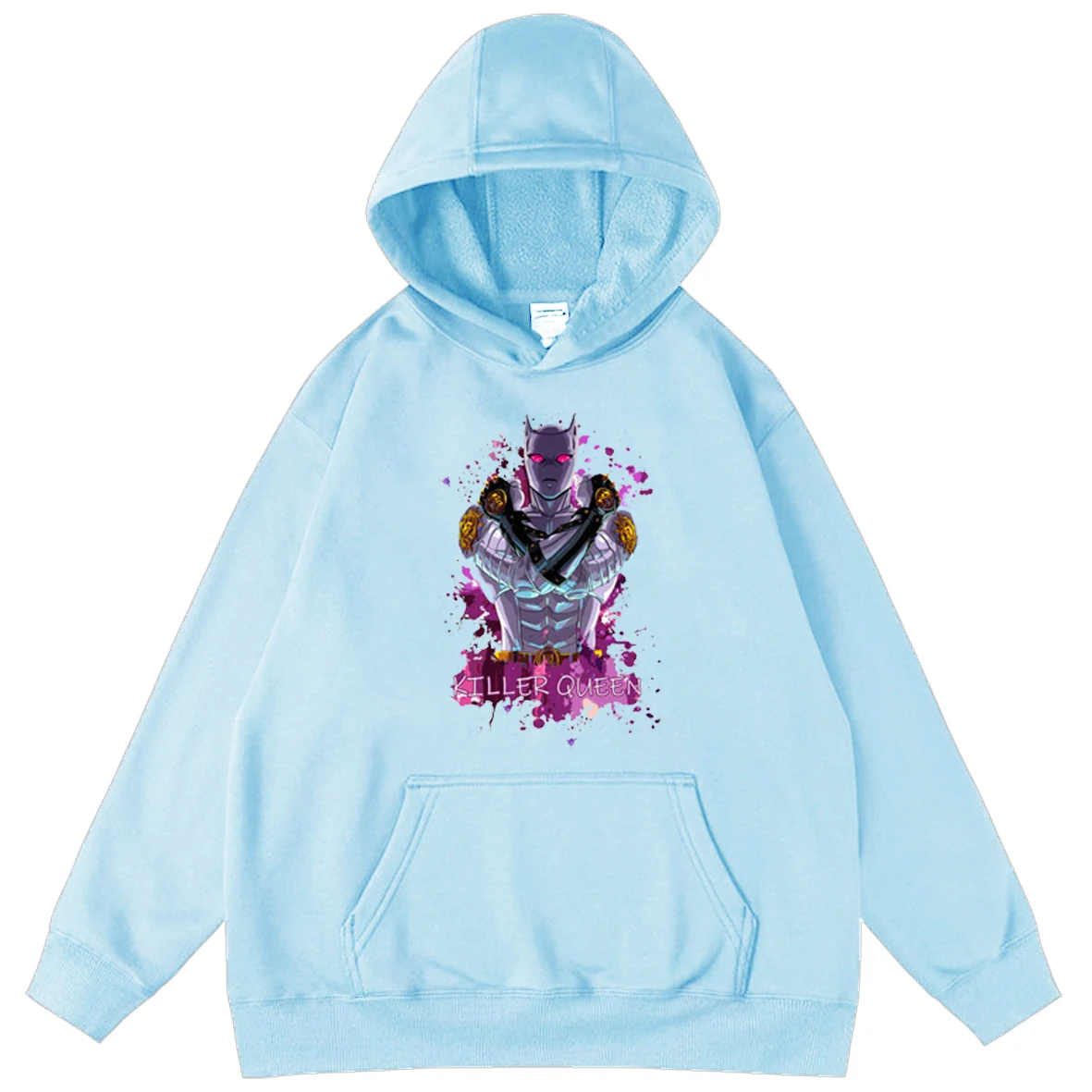 

Manga Hoodie JoJo's Bizarre Adventure Cartoon Letter Printing Men's Hoodies Loose Hooded Casual Clothing Tops Harajuku Style