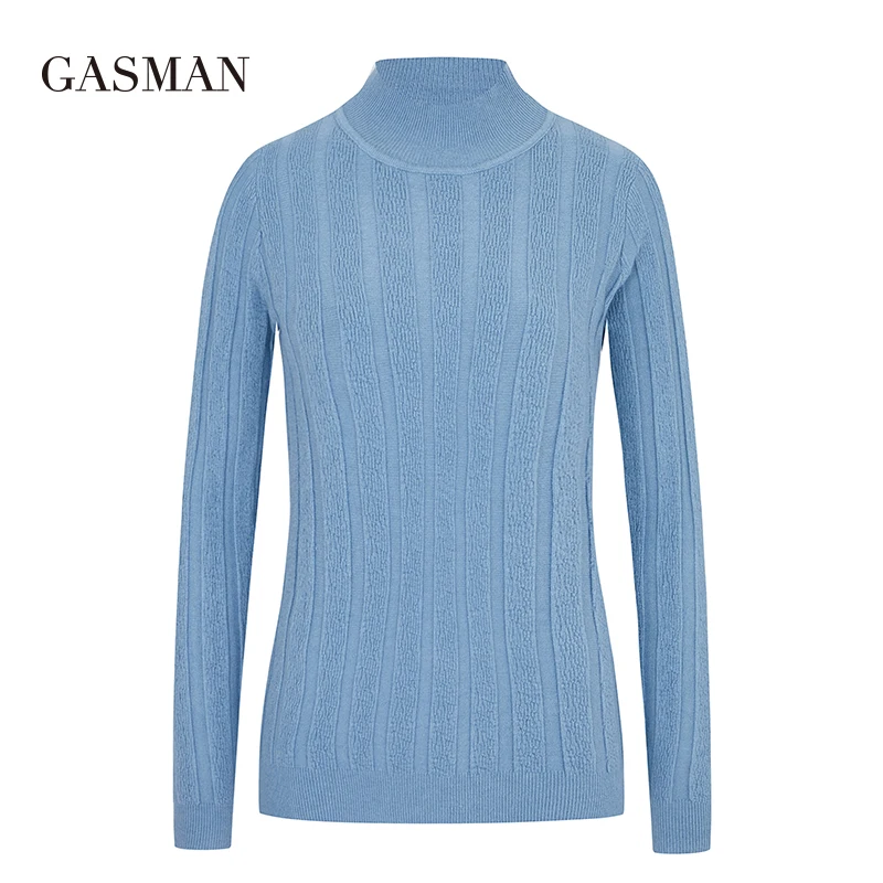 GASMAN 2020 Bodycon Casual Pullovers Autumn Winter Women Sweater Knitted Top Jumper Fashion Female Slim Turtleneck Warm Sweaters |