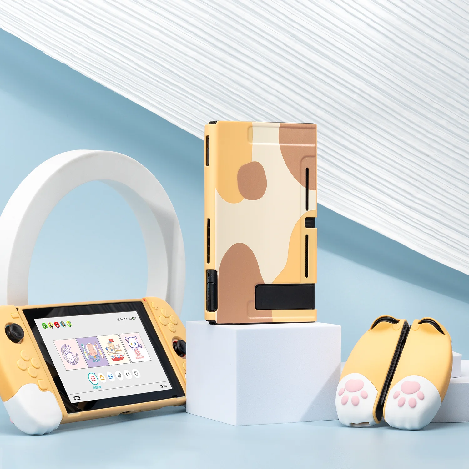 Силиконовый мягкий чехол GeekShare для Nintendo Switch защитный |