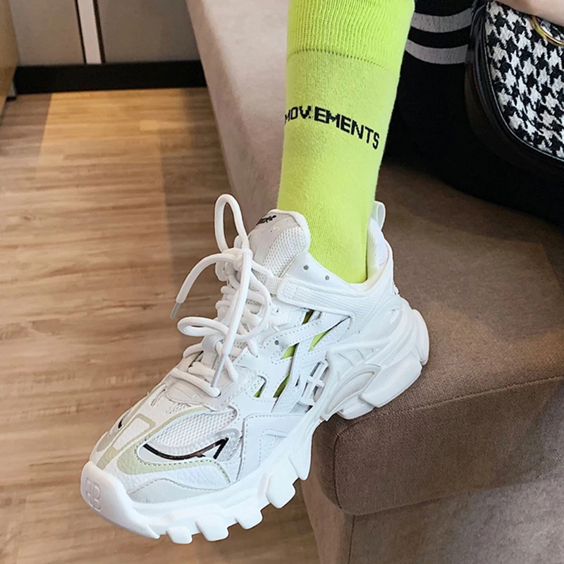 

2020 Women's Vulcanized Female 2020 New Sneakers Platform Autumn Breathable Comfortable Sport Shoes Fashion Footwear For Ladies