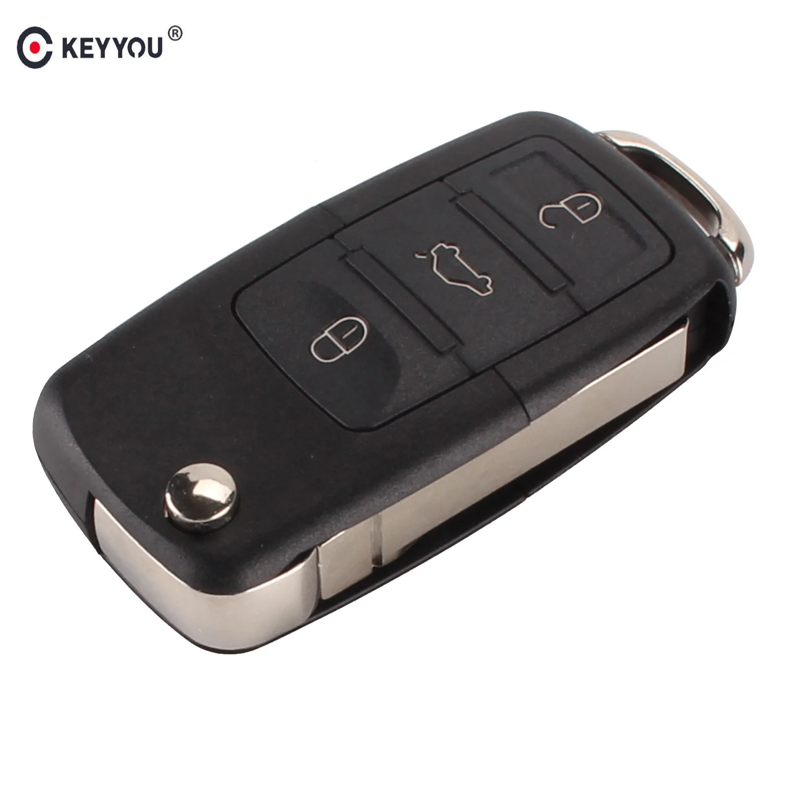 Брелок KEYYOU 20X Для VW Passat Polo Golf Touran Bora Ibiza Leon Octavia Fabia складной автомобильный чехол с 3