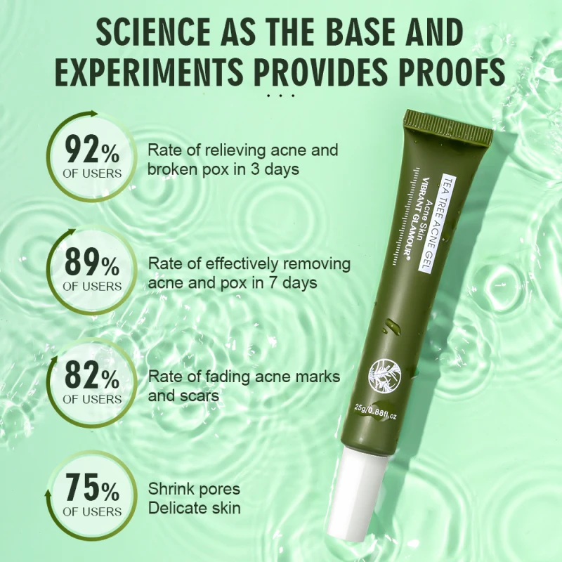 Чайное дерево гель от угрей удаление акне сужение пор омоложение против морщин