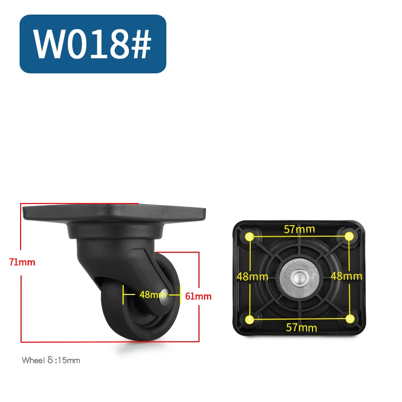 Luggage wheel replacement password suitcase wheel caster mute wheel roller repair shock absorption 20 inch 26 inch