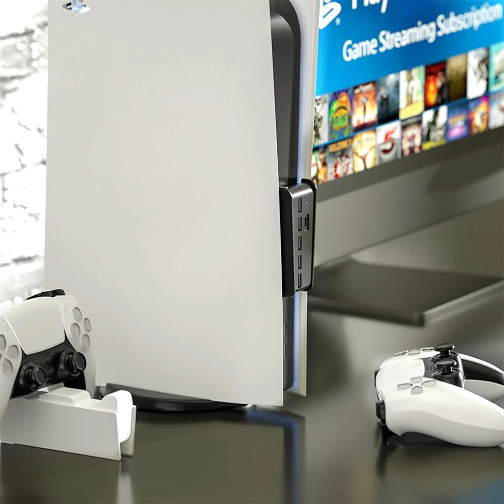 USB разветвитель 6 в 1 расширитель с 5 портами A + C для консоли PlayStation Digital Edition PS5 usb