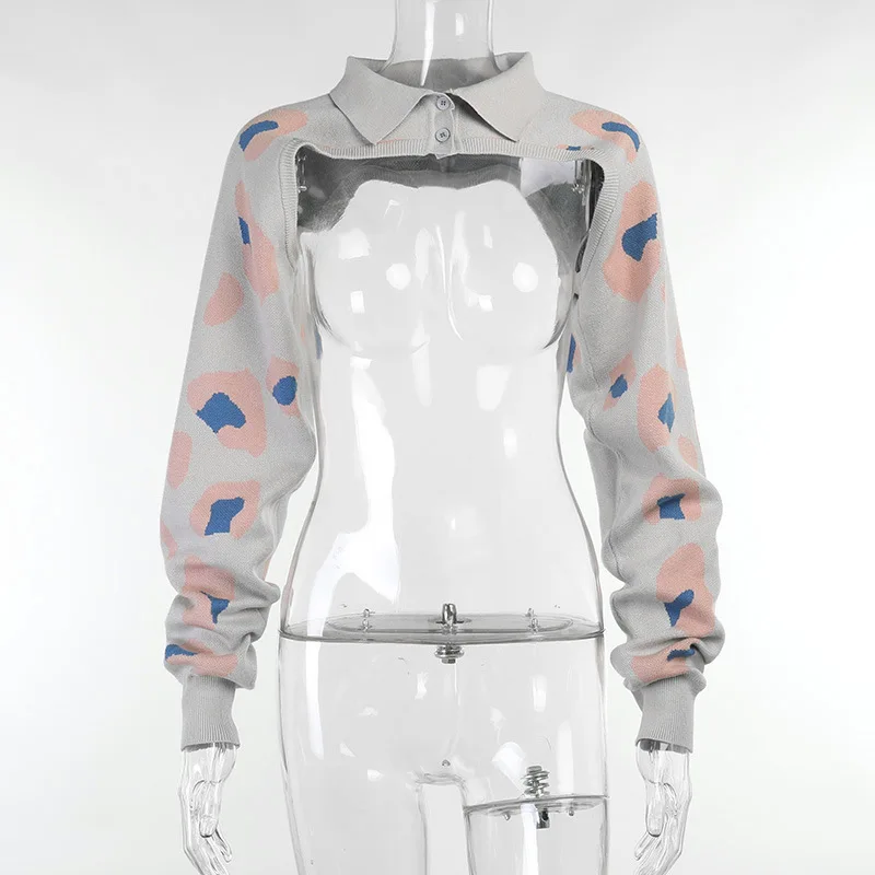 Осень 2021 шаль с принтом шерстяной жилет свитер блузка пальто розовый Прямая