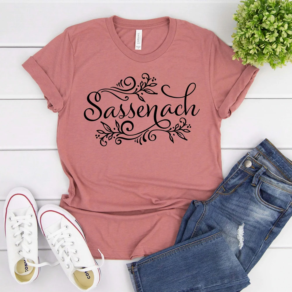 2020 sassenach shirt outlander book series t shirt claire jamie fraser shirts outlander tv show inspired tee women vintage tops free global shipping