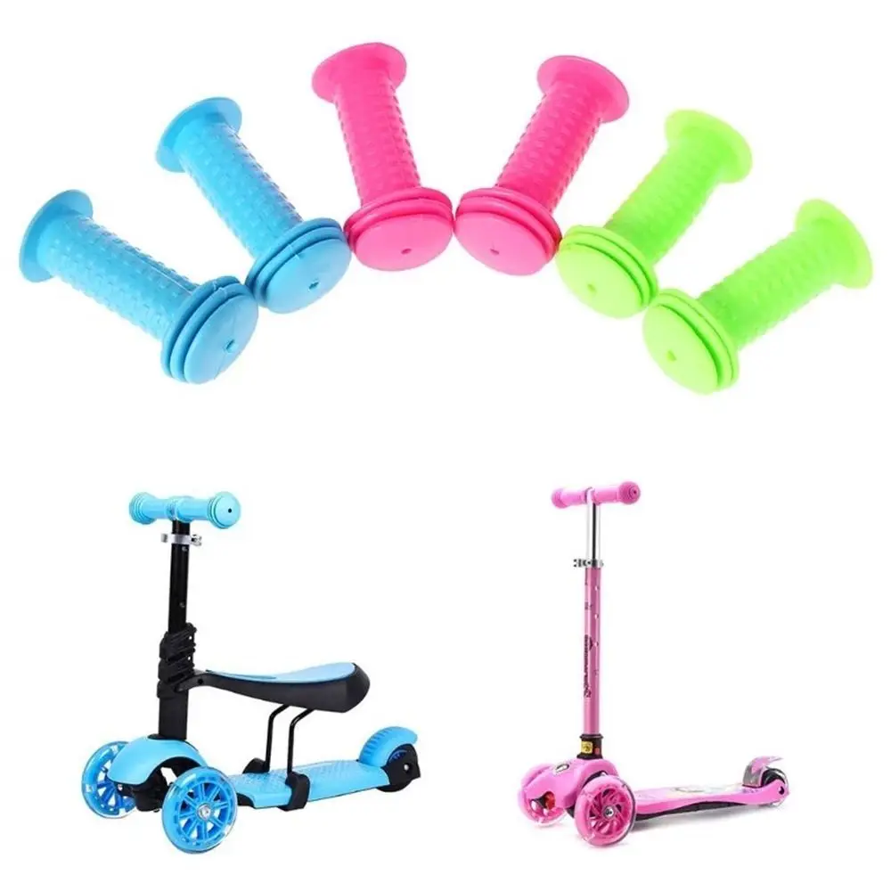 

1 Pair Scooter Handlebar Grips Cycling Rubber Bicycle Grips Handlebar Rubber Grip Anti Slip Skateboard Bicycle Accessories