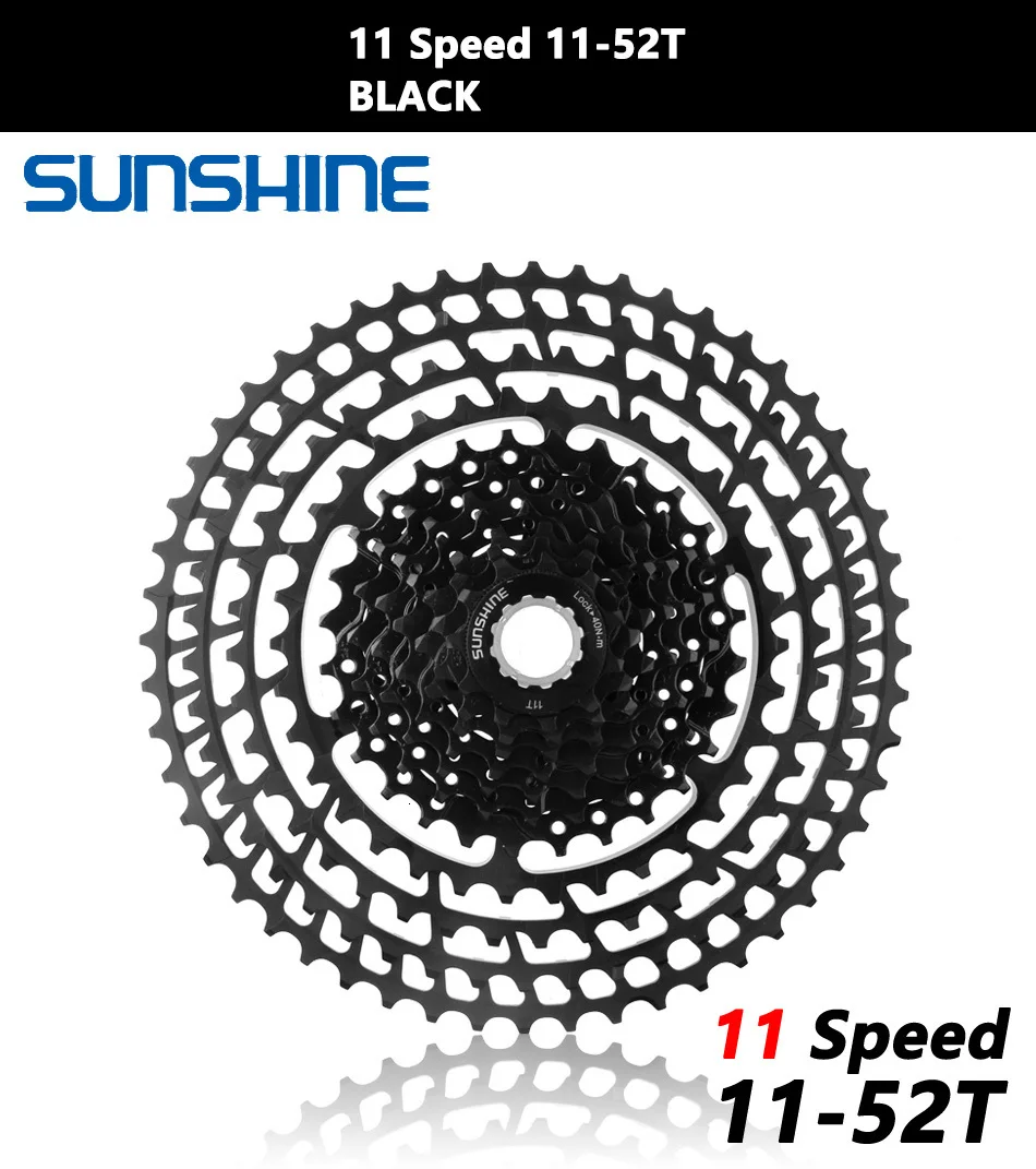 Солнечный велосипед кассета 11 12 скоростей MTB велосипед freewheel 11-50 T/11-52 T Сверхлегкий 360 г CNC Freewheel MTB части для HG