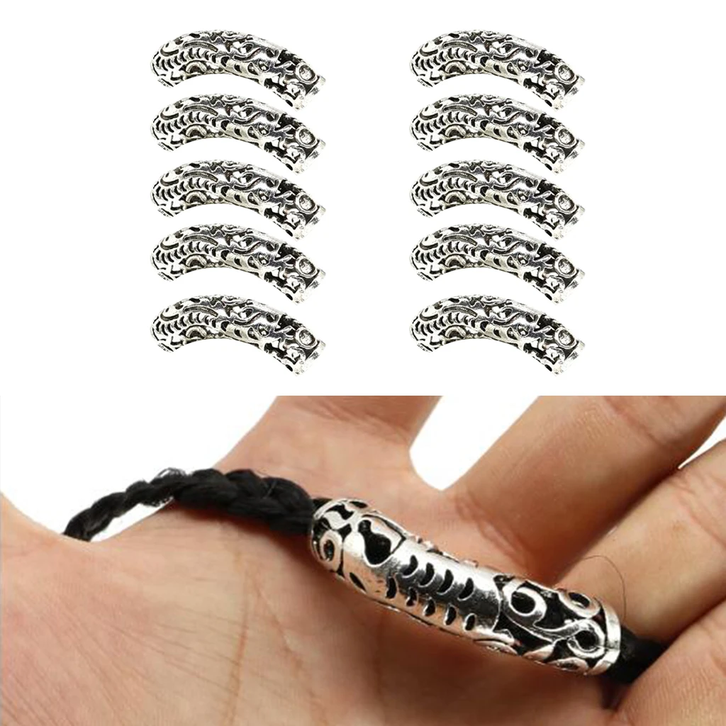 Трубчатые бусины дреды плетеные кольца для плетения волос ювелирные украшения