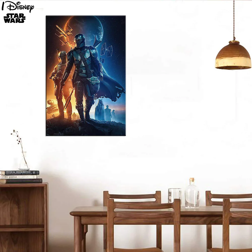 

Star Wars Black Warrior Poster The Force Awakens Painting Canvas Print On Wall Art Picture For Living Room Home Decor