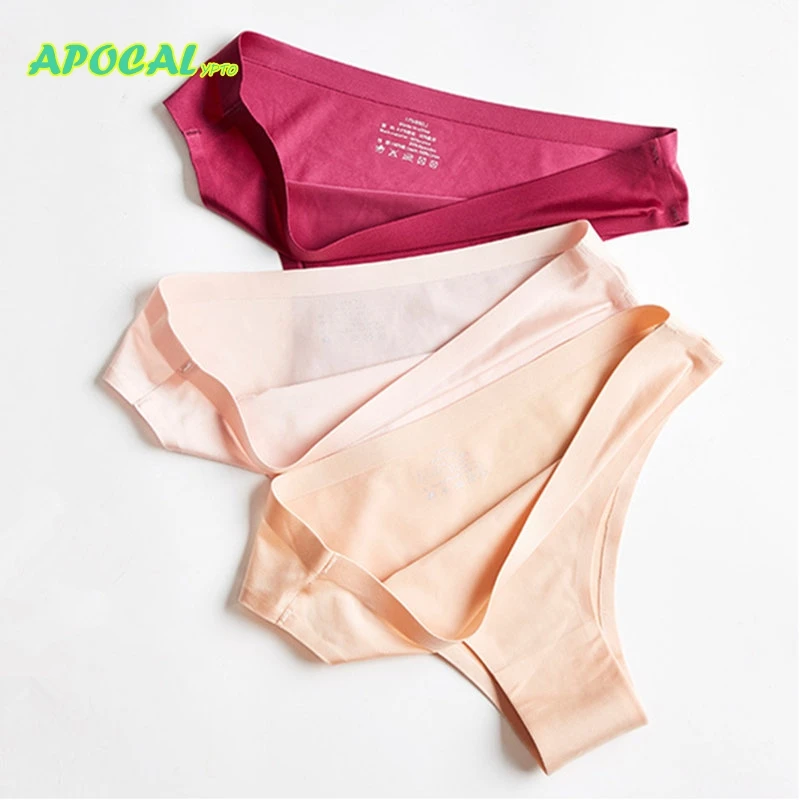 APOCAL Ice Silk Tanga женские трусики женское нижнее белье стринги и Бесшовные хлопковые