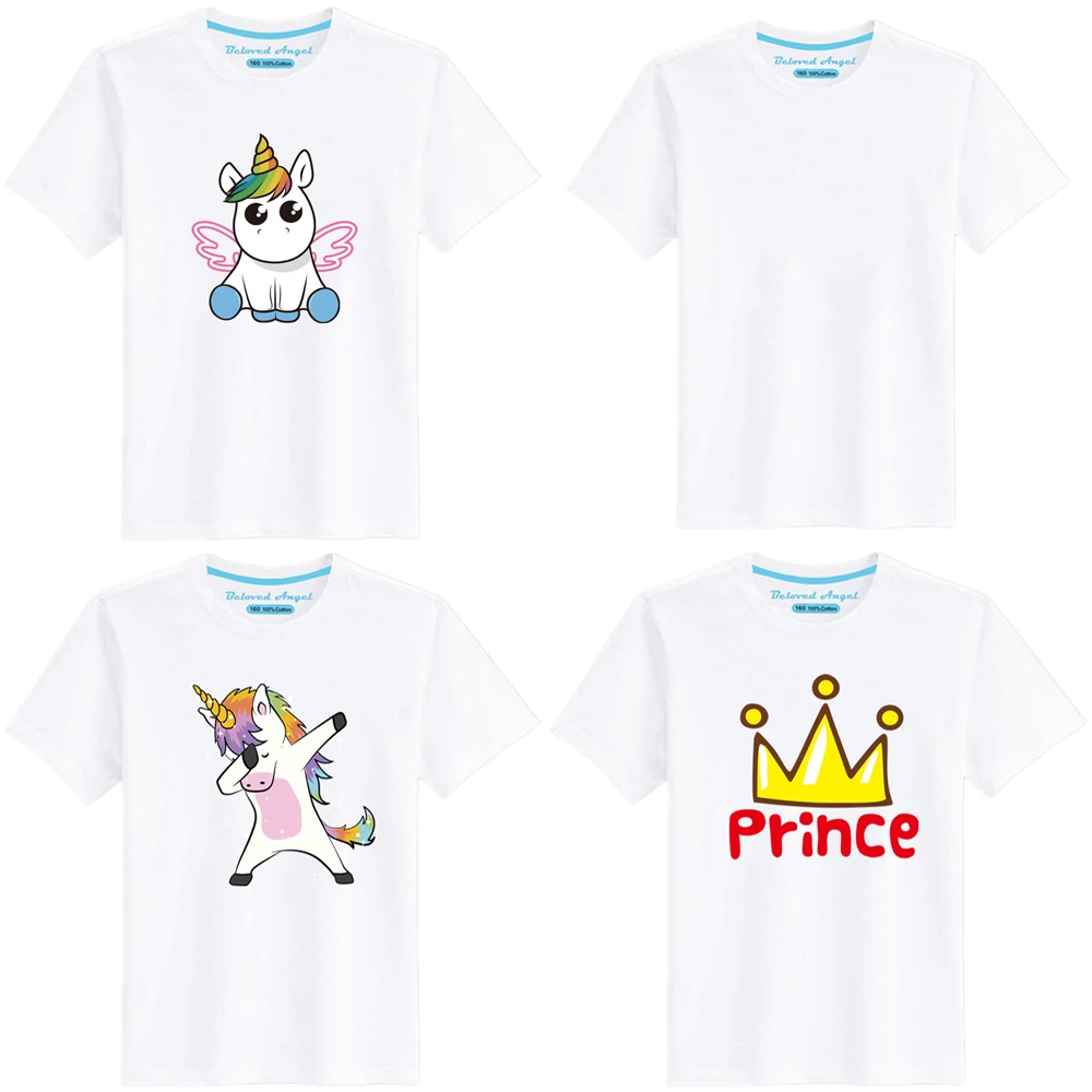 

Game Character Unicorn T Shirt Children Summer T-shirt For Boys Girls Kids Clothing Short Sleeve Cartoon Cotton Cute Tops