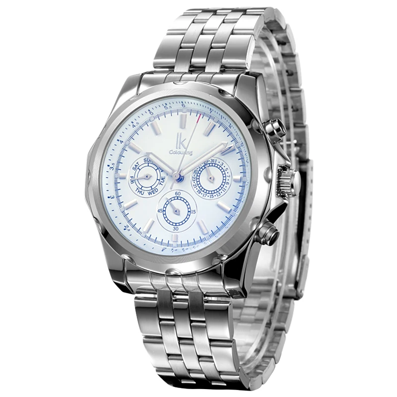 

2020 New Automatic Machinery Men Self-winding Watch Fashion Leisure Stainless Steel Watchband Sports Men's Multifunctional Watch