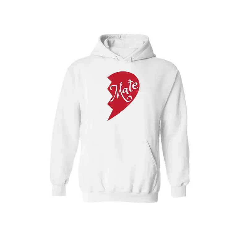 Новинка унисекс подходящие наряды для влюбленных принт душевное сердце подарки