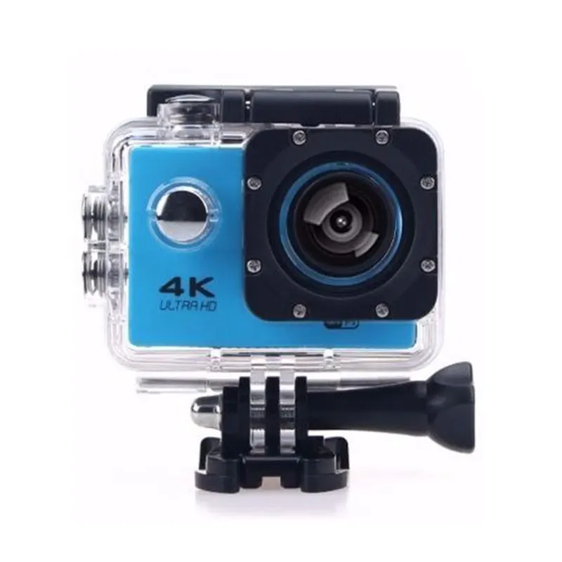 Blue В формате 4K UHD, с функцией вай фай компактная экшн-камера для Камера 16MP 170 градусов Широкий формат 2 дюймов ЖК-дисплей микро-камера для наружной съемки Водонепроницаемый DV Поддержка Скрытая TF автомобиля - Цвет: Blue
