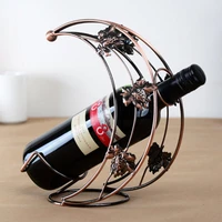 creative moon shape wine rack practical wine holder display shelf wine glass holder decorations bracket bar supplies