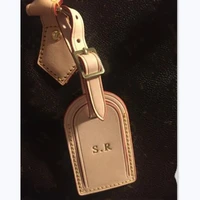 favorite brand luggage tags personalized custom name initial multicolor selection hot stamping keepall tag with box