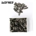 Wifreo 1000 шт. рыболовная проволочная трубка медная рыболовная двойная бочка ОБЖИМНАЯ втулка снасть соединитель высокопрочные рыболовные аксессуары
