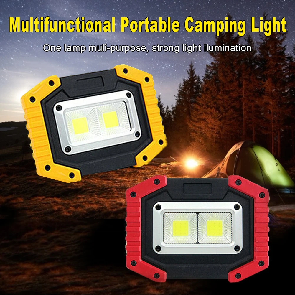

COB Rechargeable Work Light Floodlight 30w USB Rechargeable Portable Searchlight Emergency Lantern Light LED Floodlight Use