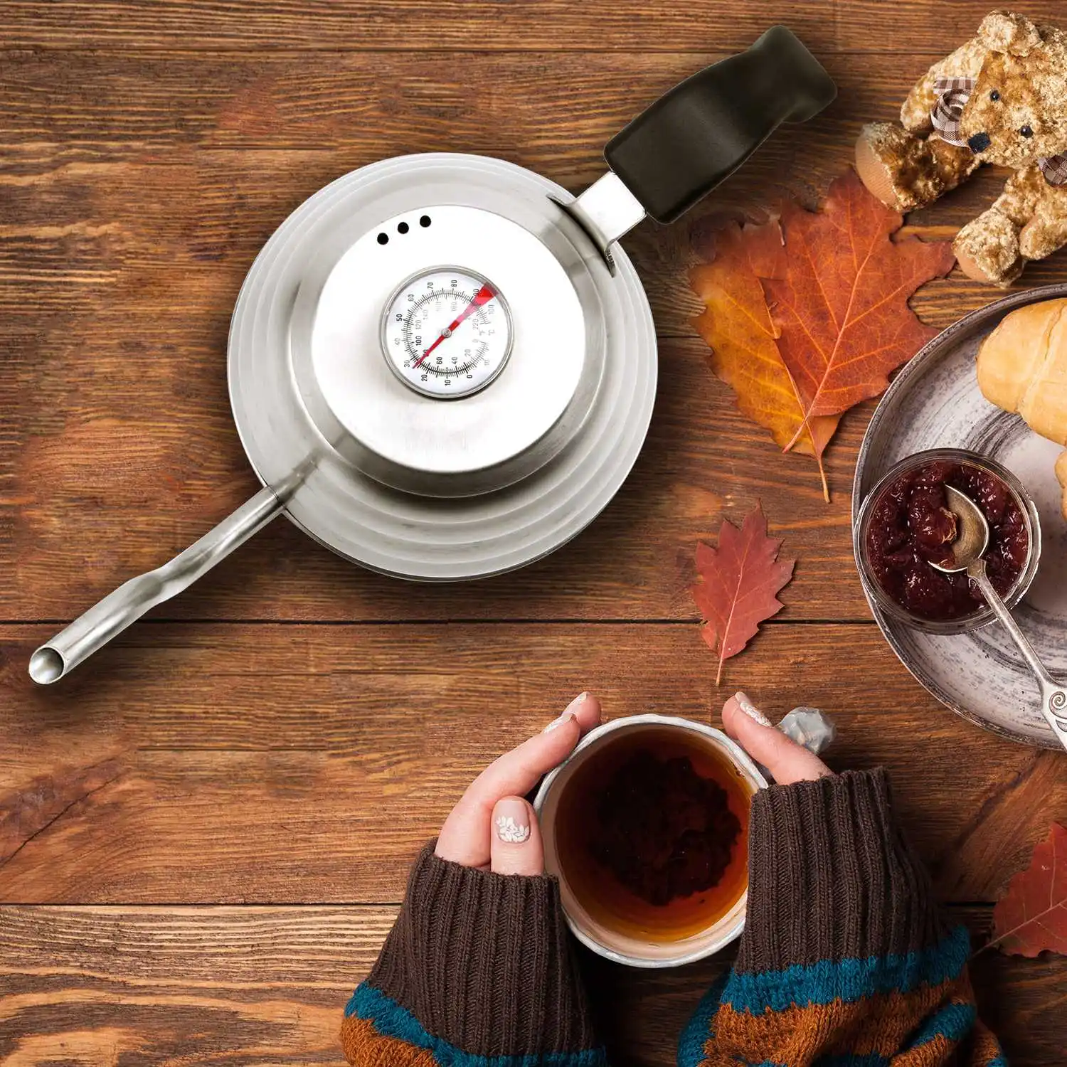 Премиум чайник для выпечки кофе с точной температурой 40 жидких унций чайный