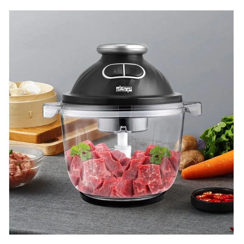 

Meat grinder household 2.5L electric glass minced meat mixer beat minced vegetable food auxiliary machine