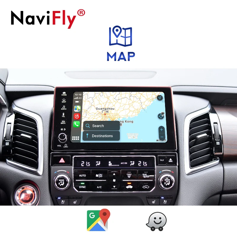 Navifly Android авто беспроводной Apple CarPlay декодер коробка для Honda Avancier 2017 Поддержка Siri