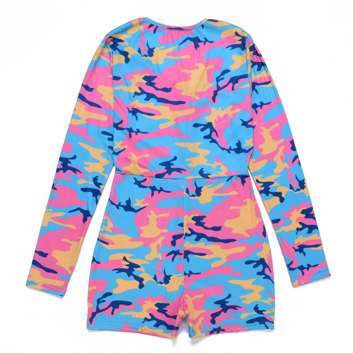 

Fashion Women's Long Sleeve V neck Casual Summer Playsuit Bodycon Party Jumpsuit Romper Trousers Shorts