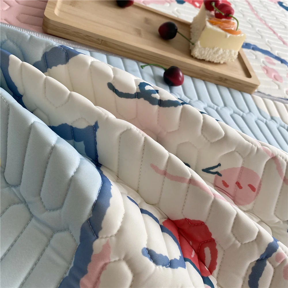 Набор летних постельных принадлежностей с рисунком мороженого простыня для