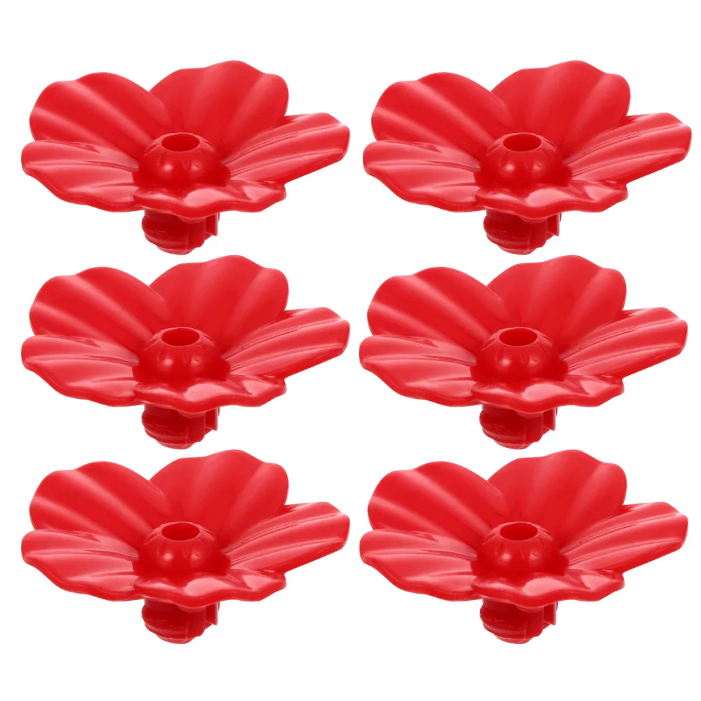 

25pcs Hummingbird Feeder Replacement Flower Flower for Feeder Use (Red)