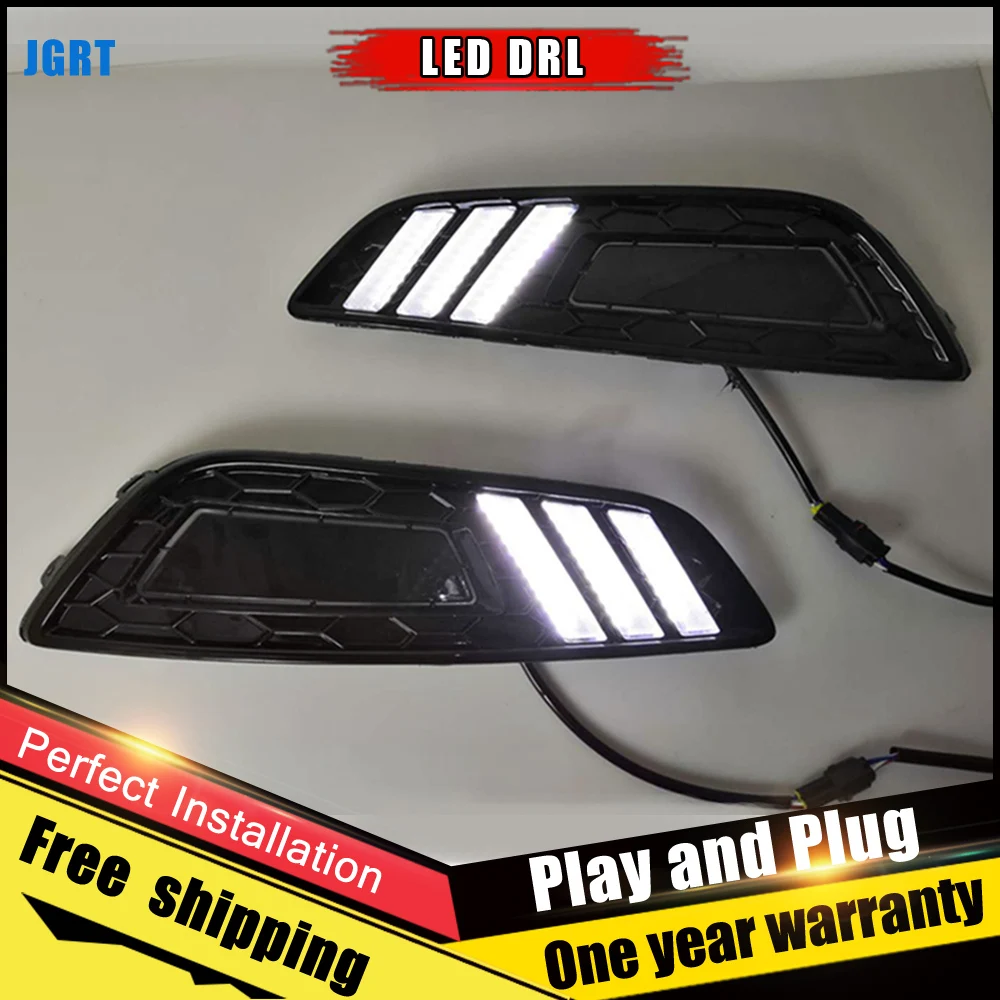 Комплект из 2 предметов белый СВЕТОДИОДНЫЙ дневной светильник для Ford Focus Mustang 2015