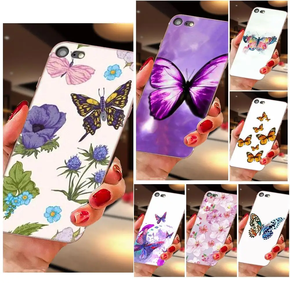 Бабочка на цветах для Galaxy Note 10 A10E A10S A20S A30S A40S A50S A6S A70S A730 A8S M30S S2 S3 Plus|Бамперы| |