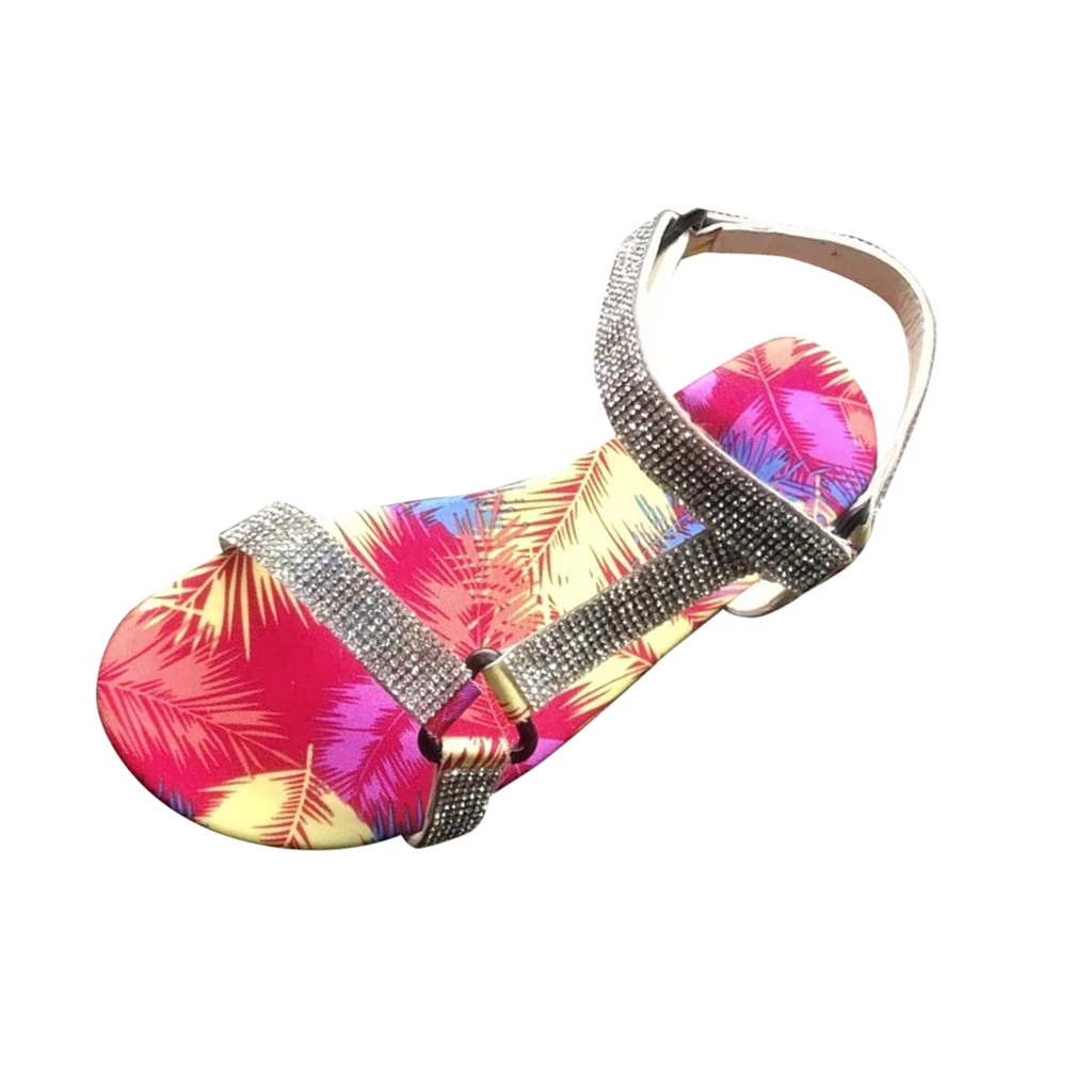 SAGACE Woman Shining Sandals Glitter Rhinestone Ladies Flat Shoes Comfort Casual Fashion Female Sandalias Summer 2020 | Обувь