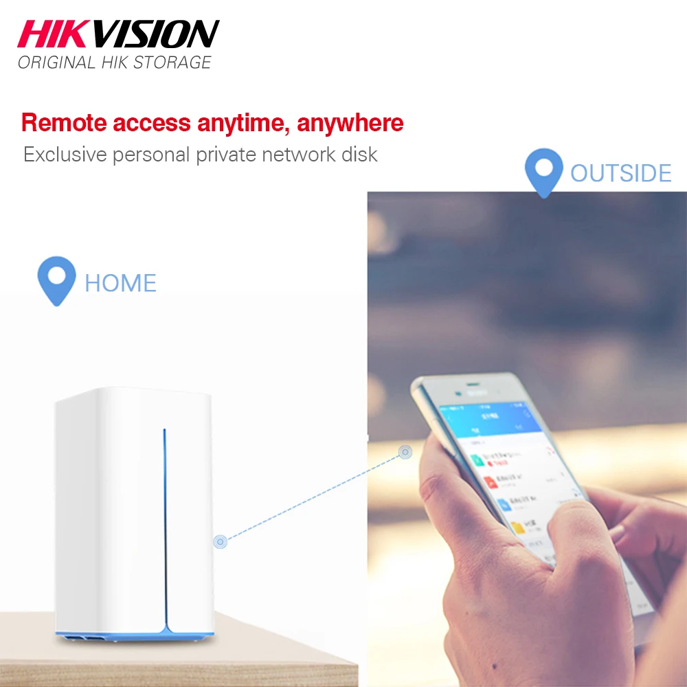 Hikvision NAS частный облачный совместный сетевой подключенный сервер хранения для